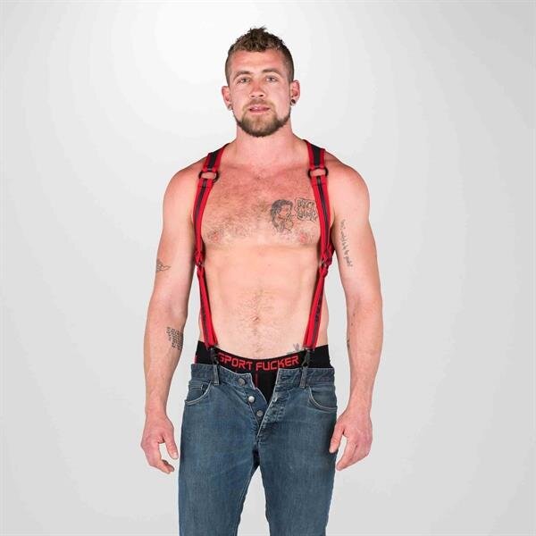 665 Neoprene Heckler Harness Black/Red