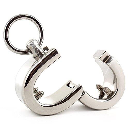 Black Label Stainless Steel Testicle Shackle With Spikes