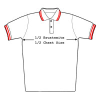 Capt. Berlin Polo-Shirt Black + Stripes Red