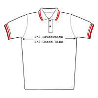 Capt. Berlin Polo-Shirt Black + Stripes Red XS