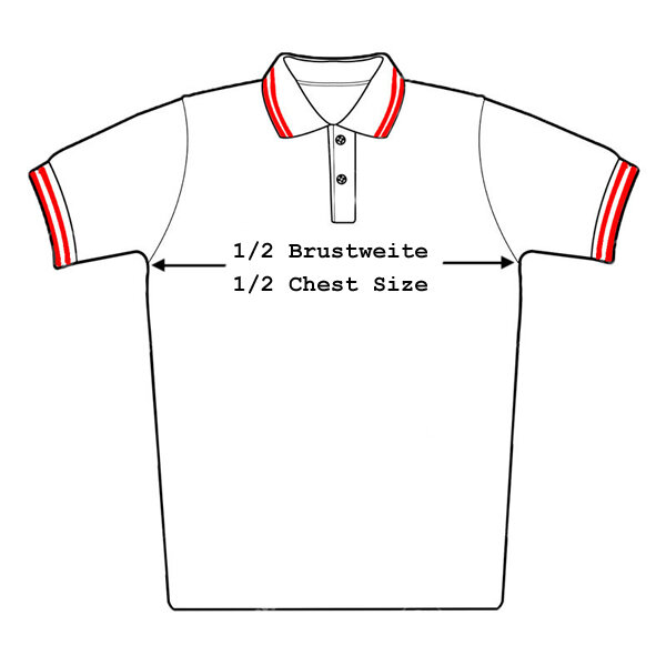 Capt. Berlin Polo-Shirt Black + Stripes Red M