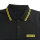 Capt. Berlin Polo-Shirt Black + Stripes Yellow XS