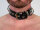 R&Co Slave Collar with 4 D-Rings 3cm wide long Version
