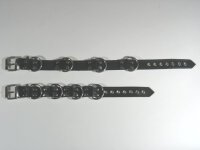 R&amp;Co Slave Collar with 4 D-Rings 3cm wide normal version