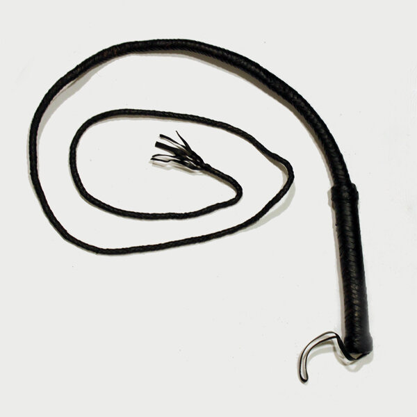 Leather Bull Whip Long