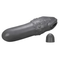 H&uuml;nkyjunk Swell Adjust Fit Cocksheath With Bullet Insert - Stone