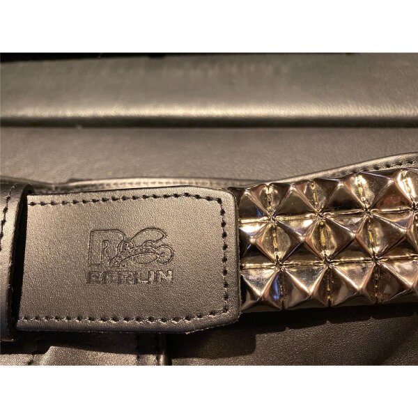 R&Co Leather Belt Pyramide 5 cm W 080