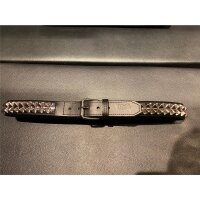 R&amp;Co Leather Belt Pyramide 4 cm W 105