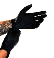Nitras Wave Nitril Gloves Black 100 x M