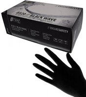 Nitras Wave Nitril Gloves Black 100 x M