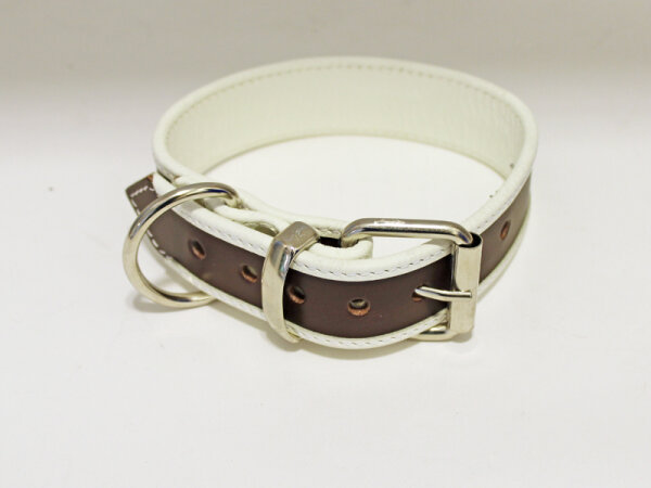 R&Co Slave Collar Brown 3 cm wide fits up to 46cm neck