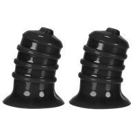 H&uuml;nkyjunk Elong Nipple Suckers (2 x) - Black Tar