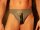 R&Co Jockstrap with Front Zip in Jeans Leather Grey + Black Stripes