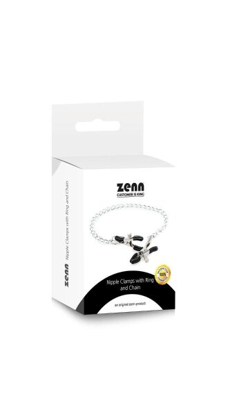 Zenn Nipple Clamps with Chain Silver