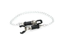 Black Nipple Clamps with Chain
